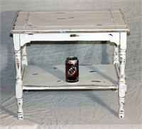 Shabby-Chic Style Distressed Side Table