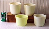 McKee Jadeite Round Canisters Bowls Jars