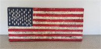 Old Wood Painted w/ U.S. Flag