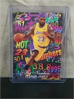 Rare Lebron James Hot Numbers Basketball Card