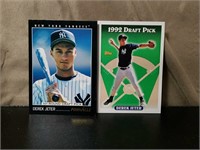 (2) 1993 Derek Jeter Rookie Baseball Cards