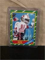 1986 Topps Jerry Rice Rookie **REPRINT** Card