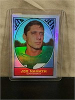 1996 Topps Joe Namath Refractor REPRINT Card