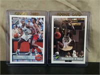 (2) Mint Shaquille O'Neal Rookie Basketball Cards