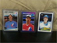 (3) Mint Randy Johnson Baseball Cards