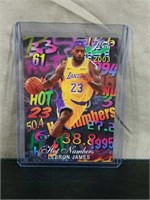 Mint Lebron James Hot Numbers Basketball Card