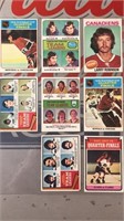 (8) Topps 1973-1975 Hockey Cards