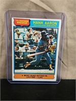 Vintage 1976 Topps Hank Aaron Baseball Card