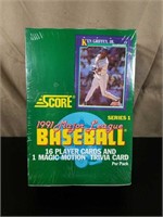 Sealed 1991 Score Series 1 Baseball Card Box