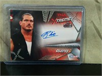 TNA Wrestling Autographed Rhino Card