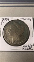 1884 P Morgan Dollar -Toning