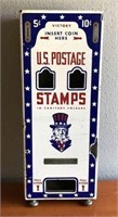 Enameled Vintage U.S. Postage Stamps Dispenser