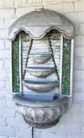 Wall Hanging Painted Heavy Plaster Fountain