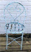 Metal Painted Bistro Style Patio Chair