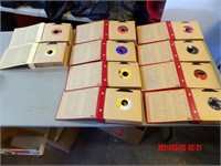 ALBUMS - RECORDS - 10 BINDERS OF 45s