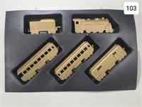 Midgetoy Gold Passenger Train Set