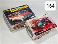 Pair of Ford Bronco & Dodge Sportman Model Kits