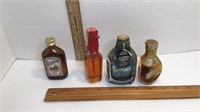 4 vintage mini liqueur bottles * lacrima Christi