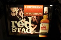 Jim Beam Red Stag Lighted Sign