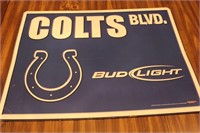 Bud Light Colt's Blvd 2 Sided Cardboard Sign