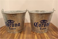 2 Corona Beer Ice Buckets