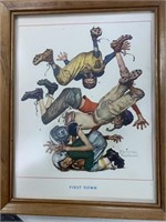 Norman Rockwell picture - First Down