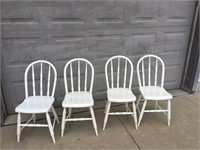 4 Antique Bentwood Chairs