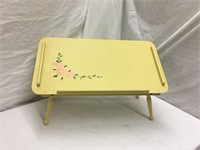 MCM Mid Century  Wood Folding Bed Serving Tray