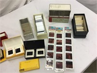 Group Photographic Slides with Case some nature