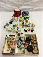 Group of Spools Sewing Thread