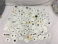 Collection Vintage Sewing Buttons many glass