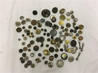 Collection Sewing Buttons mostly metal