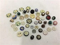 Group Lot Vintage Stencil Buttons sewing buttons