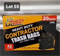 heavy duty contractor bags 20 ct 42 gal