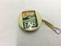 Vintage Celluloid Advertising Tape Measure FAB