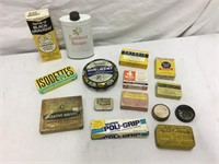 Group Lot Medicine Tins and Boxes