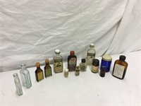 Group Medicine Bottles with labels & embossing