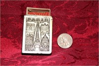 Metal Paris Matchbook holder