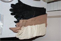 Three pairs, vintage ladies gloves