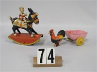 (2) TIN LITHO COLLECTIBLE TOYS: