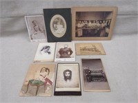 LOT (9) VINTAGE PHOTOGRAPHS OF ASSORTED SIZE: