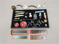 TRAY LOT OF ASSORTED SMALL COLLECTIBLES:
