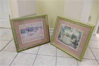 Frames prints, set of two (2)