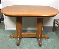 TALL OAK TABLE; GOOD CONDITION!