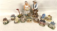 MINI HOUSE FIGURINES AND BISQUE FIGURINES