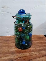 Marbles Ball Blue Jar