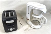 COFFEE MAKER AND TOASTER