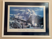 Framed Dolomite Alps