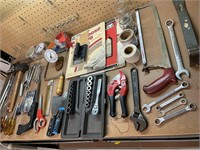 Lot of Hand Tools & sandpaper