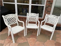 Lot Of 3 Outdoor Chairs